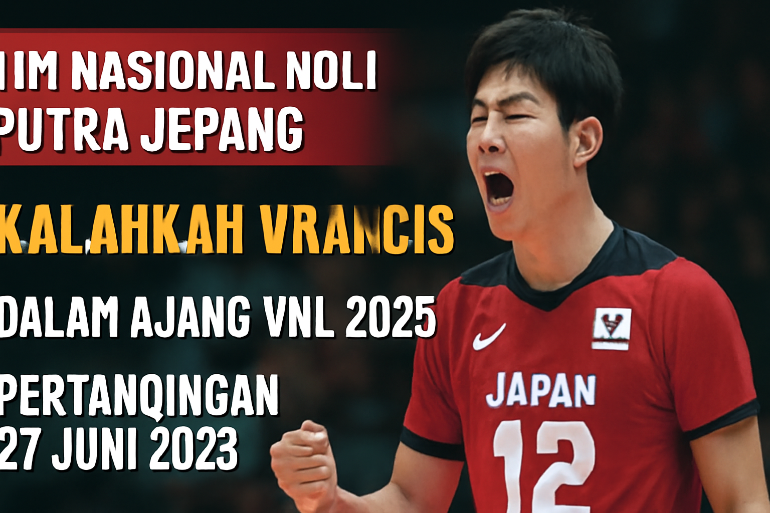 Tim Nasional Voli Putra Jepang Kalahkan Prancis di VNL 2025